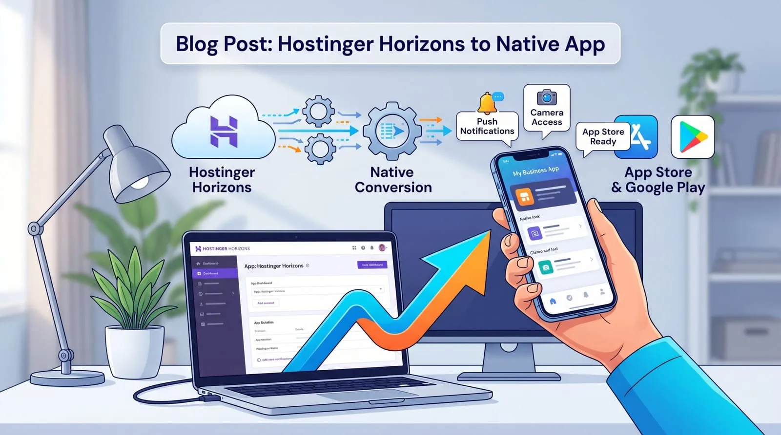 Convert Hostinger Horizons app to mobile app with Twinr no-code app builder