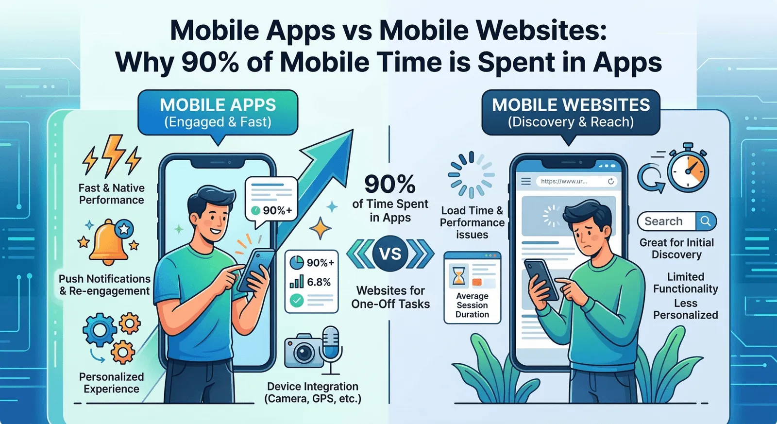 convert website to mobile app engagement statistics