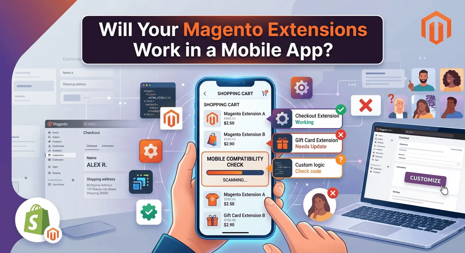 Magento mobile app builder solving Magento extension compatibility issues