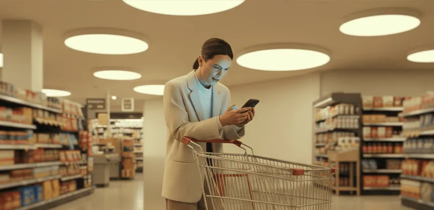 illustration of mobile checkout optimization on ecommerce app