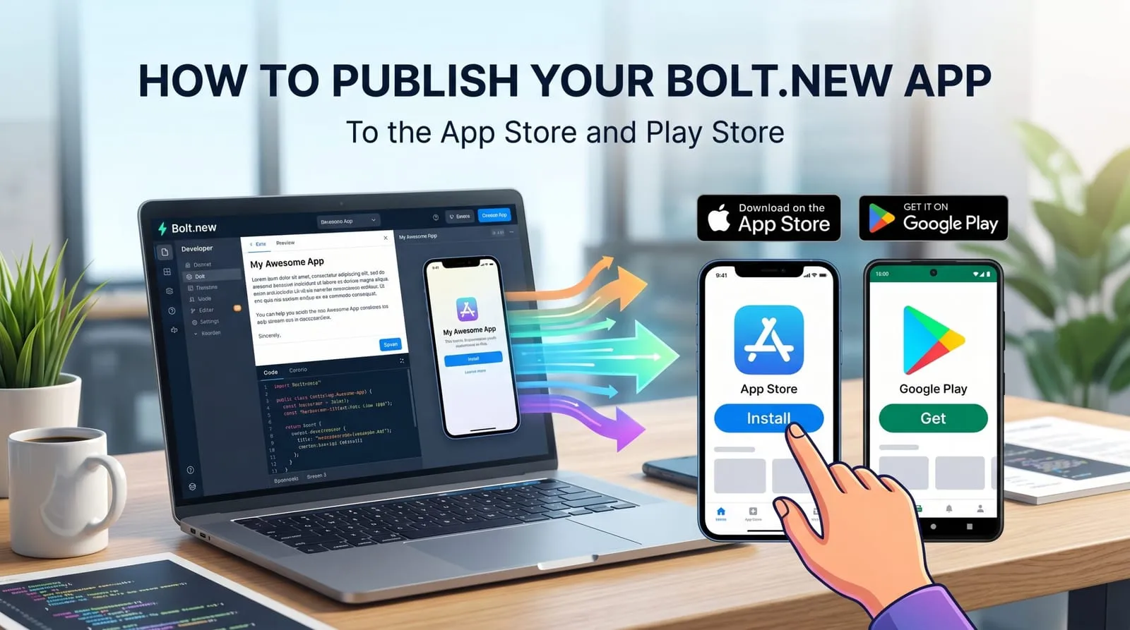 Publish Bolt.new app to Apple App Store and Google Play using Twinr
