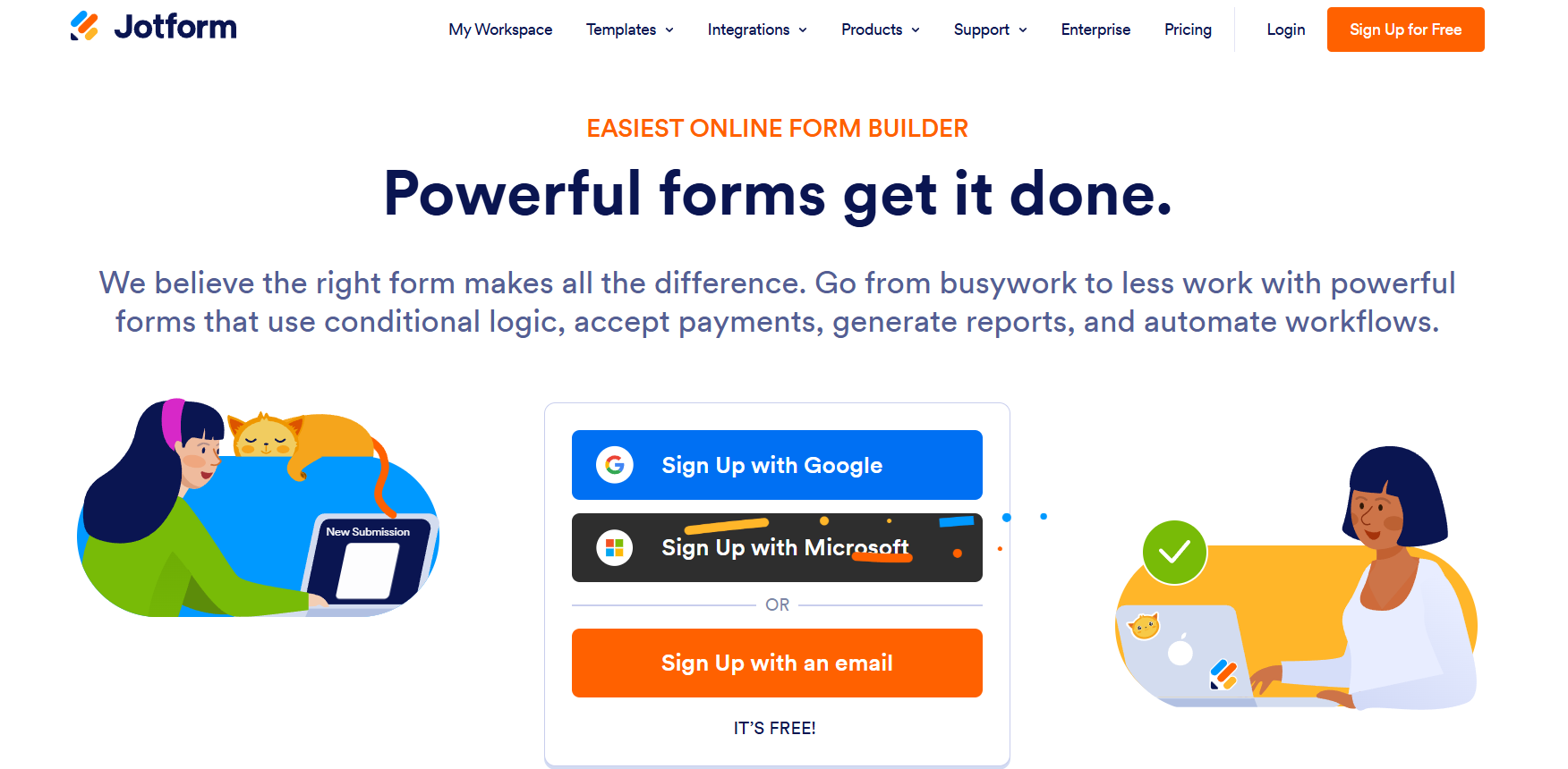 jotform apps home page