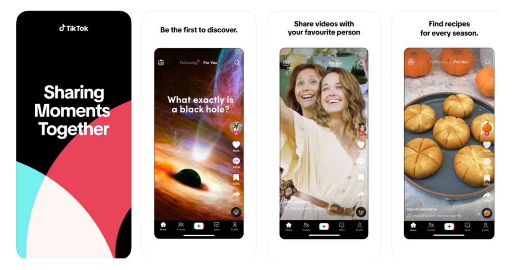 IOS App Screenshot example form TikTok